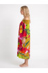 Hand Painted Rayon Off Shoulder Dress